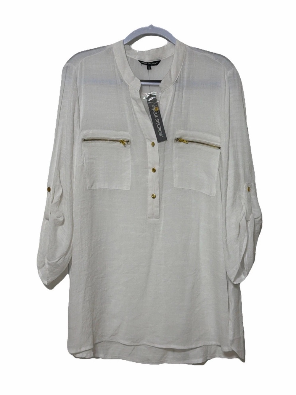 Unique Spectrum Sheer Top NWT